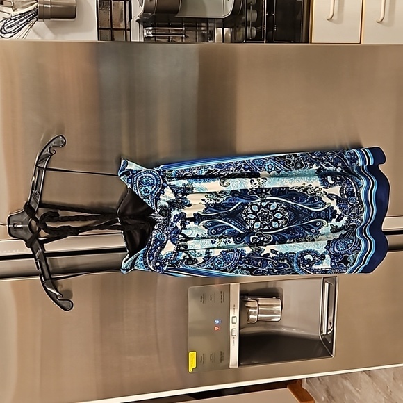 💕ARDEN B💕 Y2K Swimsuit Cover Up Dress ~ Paisley Print Small - Picture 3 of 10